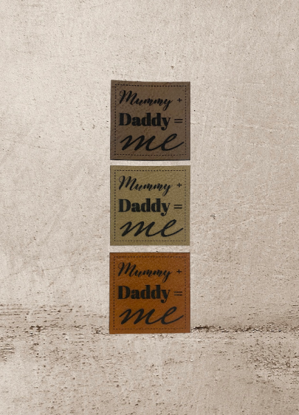 Label | 4x4 cm | Mummy + Daddy = me