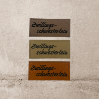 Label | 3x6 cm | Zwillingsschwesterlein