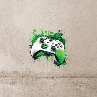 Bügelbild | Gamer grün