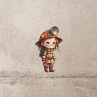 Bügelbild | Feuerwehrmädchen #2