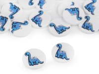 Kinderknopf | 15,4 mm | Dino Blau